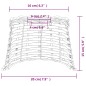 vidaXL Lampenschirm Weiß Ø20x15 cm Korbweide vidaXL Lampenschirm Weiß Ø20x15 cm Korbweide