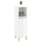 vidaXL Badschrank Hochglanz-Weiß 30x30x100 cm Holzwerkstoff vidaXL Badschrank Hochglanz-Weiß 30x30x100 cm Holzwerkstoff