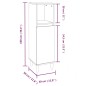 vidaXL Badschrank Hochglanz-Weiß 30x30x100 cm Holzwerkstoff vidaXL Badschrank Hochglanz-Weiß 30x30x100 cm Holzwerkstoff