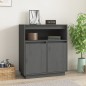 vidaXL Sideboard Grau 70x34x80 cm Massivholz Kiefer vidaXL Sideboard Grau 70x34x80 cm Massivholz Kiefer