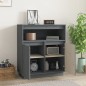 vidaXL Sideboard Grau 70x34x80 cm Massivholz Kiefer vidaXL Sideboard Grau 70x34x80 cm Massivholz Kiefer
