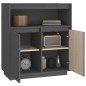 vidaXL Sideboard Grau 70x34x80 cm Massivholz Kiefer vidaXL Sideboard Grau 70x34x80 cm Massivholz Kiefer