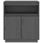 vidaXL Sideboard Grau 70x34x80 cm Massivholz Kiefer vidaXL Sideboard Grau 70x34x80 cm Massivholz Kiefer