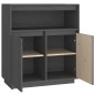 vidaXL Sideboard Grau 70x34x80 cm Massivholz Kiefer vidaXL Sideboard Grau 70x34x80 cm Massivholz Kiefer
