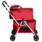 vidaXL Hundewagen für 2 Hunde Faltbar Rot 83x48x97 cm Oxford-Gewebe vidaXL Hundewagen für 2 Hunde Faltbar Rot 83x48x97 cm Oxford-Gewebe