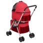 vidaXL Hundewagen für 2 Hunde Faltbar Rot 83x48x97 cm Oxford-Gewebe vidaXL Hundewagen für 2 Hunde Faltbar Rot 83x48x97 cm Oxford-Gewebe