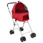vidaXL Hundewagen für 2 Hunde Faltbar Rot 83x48x97 cm Oxford-Gewebe vidaXL Hundewagen für 2 Hunde Faltbar Rot 83x48x97 cm Oxford-Gewebe