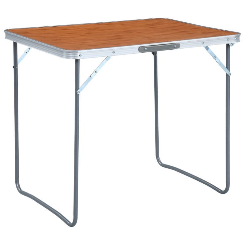 vidaXL Klappbarer Campingtisch mit Metallrahmen 80 x 60 cm vidaXL Klappbarer Campingtisch mit Metallrahmen 80 x 60 cm