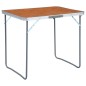 vidaXL Klappbarer Campingtisch mit Metallrahmen 80 x 60 cm vidaXL Klappbarer Campingtisch mit Metallrahmen 80 x 60 cm