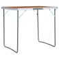 vidaXL Klappbarer Campingtisch mit Metallrahmen 80 x 60 cm vidaXL Klappbarer Campingtisch mit Metallrahmen 80 x 60 cm