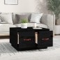 vidaXL Couchtisch Schwarz 60x53x35 cm Massivholz Kiefer vidaXL Couchtisch Schwarz 60x53x35 cm Massivholz Kiefer