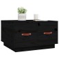 vidaXL Couchtisch Schwarz 60x53x35 cm Massivholz Kiefer vidaXL Couchtisch Schwarz 60x53x35 cm Massivholz Kiefer