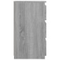vidaXL Nachttisch Grau Sonoma 40x35x62,5 cm Holzwerkstoff
