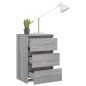 vidaXL Nachttisch Grau Sonoma 40x35x62,5 cm Holzwerkstoff