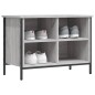 vidaXL Schuhregal Grau Sonoma 69x35x50 cm Holzwerkstoff vidaXL Schuhregal Grau Sonoma 69x35x50 cm Holzwerkstoff
