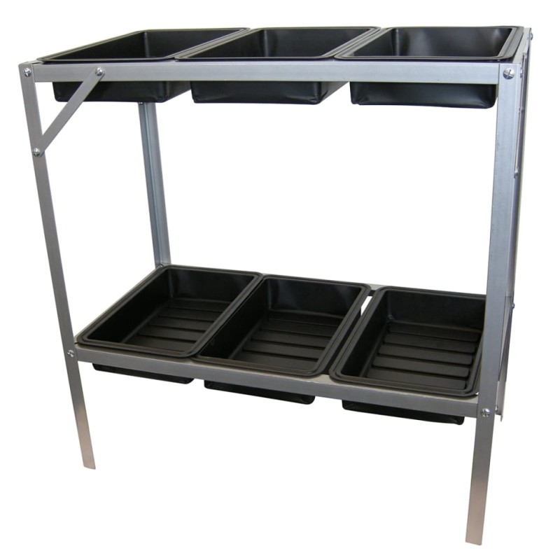 Nature Pflanztisch 77×40×77 cm Verzinkter Stahl Nature Pflanztisch 77×40×77 cm Verzinkter Stahl