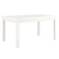 vidaXL Couchtisch Weiß 80x50x40 cm Massivholz Kiefer