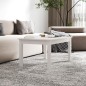 vidaXL Couchtisch Weiß 80x50x40 cm Massivholz Kiefer vidaXL Couchtisch Weiß 80x50x40 cm Massivholz Kiefer