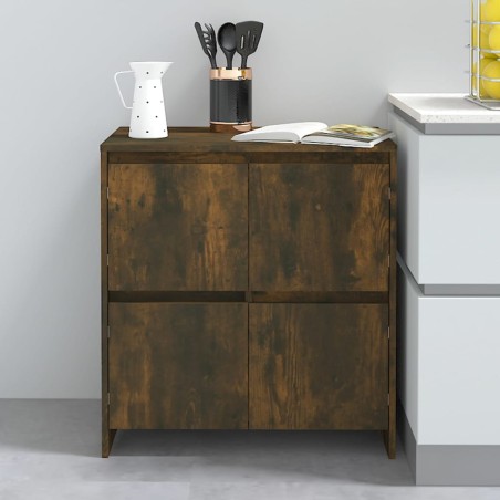 vidaXL Sideboard Räuchereiche 70x41x75 cm Holzwerkstoff