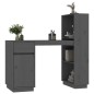 vidaXL Schreibtisch Grau 110x53x117 cm Massivholz Kiefer vidaXL Schreibtisch Grau 110x53x117 cm Massivholz Kiefer