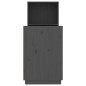 vidaXL Schreibtisch Grau 110x53x117 cm Massivholz Kiefer vidaXL Schreibtisch Grau 110x53x117 cm Massivholz Kiefer