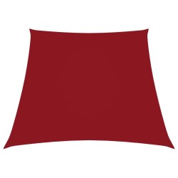 vidaXL Sonnensegel Oxford-Gewebe Trapezförmig 2/4x3 m Rot