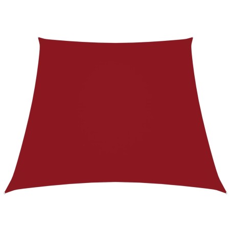 vidaXL Sonnensegel Oxford-Gewebe Trapezförmig 2/4x3 m Rot