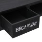 vidaXL Konsolentisch Schwarz 110 x 45 x 76 cm Holz vidaXL Konsolentisch Schwarz 110 x 45 x 76 cm Holz