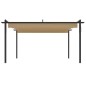 vidaXL Pavillon mit Ausziehbarem Dach 4x3 m Taupe vidaXL Pavillon mit Ausziehbarem Dach 4x3 m Taupe