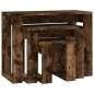 vidaXL Satztische 3 Stk. Räuchereiche Holzwerkstoff vidaXL Satztische 3 Stk. Räuchereiche Holzwerkstoff