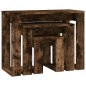 vidaXL Satztische 3 Stk. Räuchereiche Holzwerkstoff vidaXL Satztische 3 Stk. Räuchereiche Holzwerkstoff