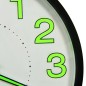 vidaXL Leuchtende Wanduhr Schwarz 30 cm vidaXL Leuchtende Wanduhr Schwarz 30 cm