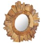 vidaXL Wandspiegel 40 cm Teak Rund vidaXL Wandspiegel 40 cm Teak Rund
