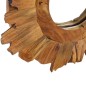 vidaXL Wandspiegel 40 cm Teak Rund vidaXL Wandspiegel 40 cm Teak Rund
