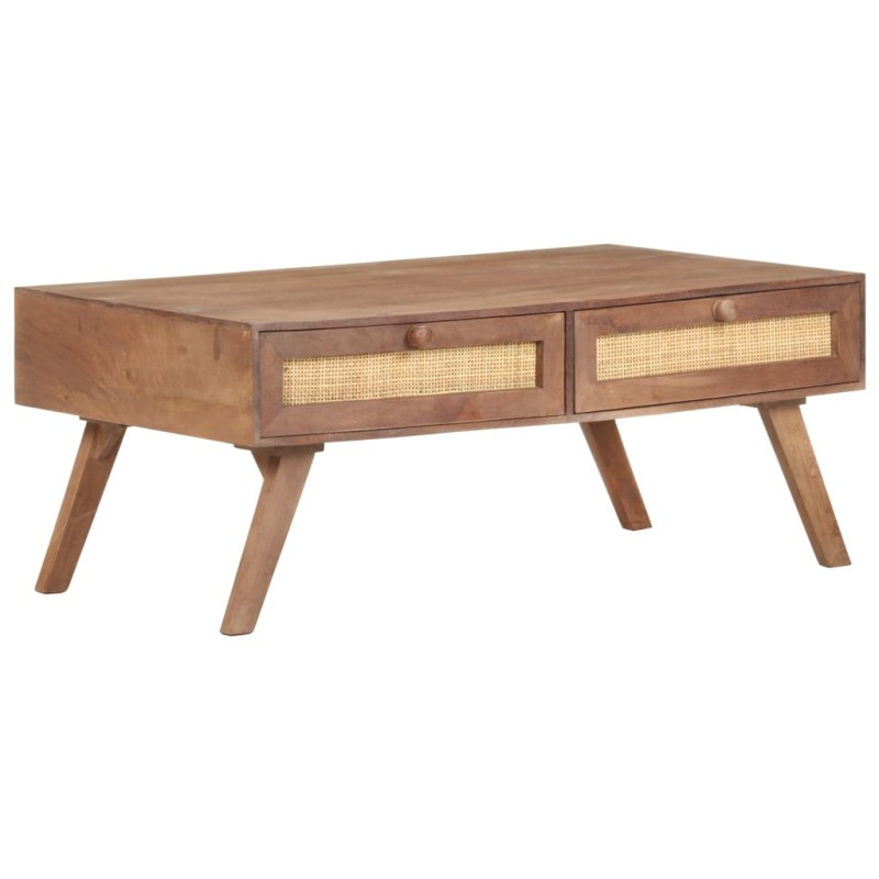 vidaXL Couchtisch 100x60x40 cm Mango Massivholz vidaXL Couchtisch 100x60x40 cm Mango Massivholz