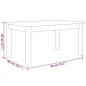 vidaXL Couchtisch Grau 80x50x40 cm Massivholz Kiefer vidaXL Couchtisch Grau 80x50x40 cm Massivholz Kiefer