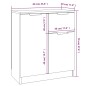 vidaXL Sideboard Braun Eichen-Optik 60x30x70 cm Holzwerkstoff vidaXL Sideboard Braun Eichen-Optik 60x30x70 cm Holzwerkstoff