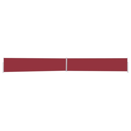 vidaXL Seitenmarkise Ausziehbar Rot 140x1200 cm