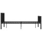 vidaXL Bettgestell Schwarz Metall 160×200 cm vidaXL Bettgestell Schwarz Metall 160×200 cm
