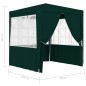 vidaXL Profi-Partyzelt mit Seitenwänden 2×2m Grün 90 g/m² vidaXL Profi-Partyzelt mit Seitenwänden 2×2m Grün 90 g/m²