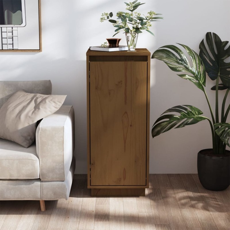 vidaXL Sideboard Honigbraun 31,5x34x75 cm Massivholz Kiefer vidaXL Sideboard Honigbraun 31,5x34x75 cm Massivholz Kiefer