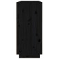 vidaXL Sideboard Schwarz 110x34x75 cm Massivholz Kiefer vidaXL Sideboard Schwarz 110x34x75 cm Massivholz Kiefer