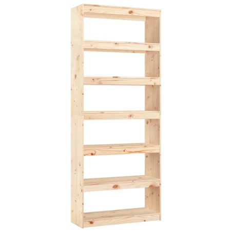 vidaXL Bücherregal/Raumteiler 80x30x199,5 cm Massivholz Kiefer