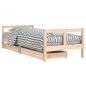vidaXL Kinderbett mit Schubladen 80x200 cm Massivholz Kiefer vidaXL Kinderbett mit Schubladen 80x200 cm Massivholz Kiefer