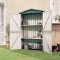 vidaXL Gerätehaus Grün 116x45x175 cm Verzinkter Stahl vidaXL Gerätehaus Grün 116x45x175 cm Verzinkter Stahl
