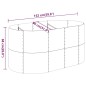 vidaXL Hochbeet Pulverbeschichteter Stahl 152x80x68 cm Anthrazit vidaXL Hochbeet Pulverbeschichteter Stahl 152x80x68 cm Anthrazit