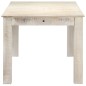 vidaXL Esstisch Weiß 180x90x76 cm Mango Massivholz vidaXL Esstisch Weiß 180x90x76 cm Mango Massivholz