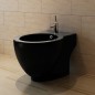Keramik-WC & Bidet-Set Schwarz Keramik-WC & Bidet-Set Schwarz