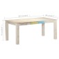 vidaXL Esstisch Weiß 180x90x76 cm Mango Massivholz vidaXL Esstisch Weiß 180x90x76 cm Mango Massivholz
