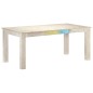 vidaXL Esstisch Weiß 180x90x76 cm Mango Massivholz vidaXL Esstisch Weiß 180x90x76 cm Mango Massivholz